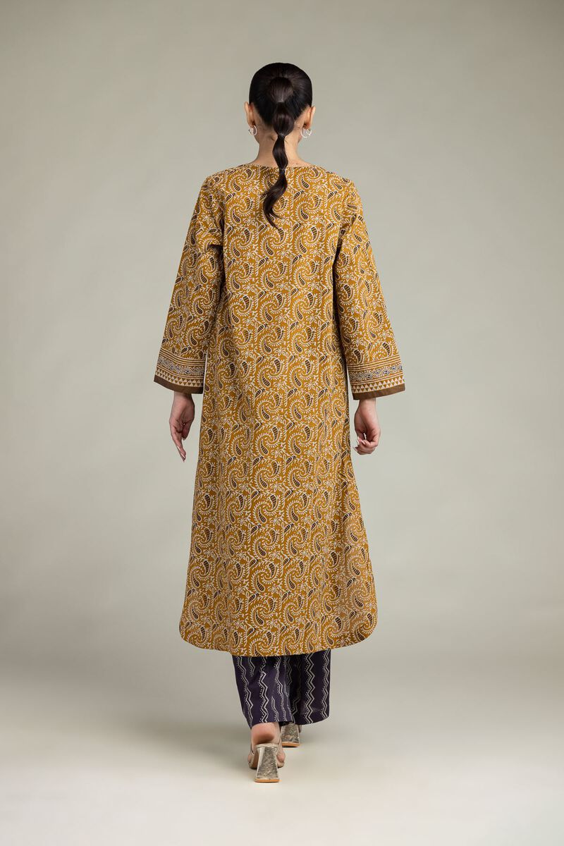 Printed | Cambric | Paisley V-Neck Kurta | USD 40.00