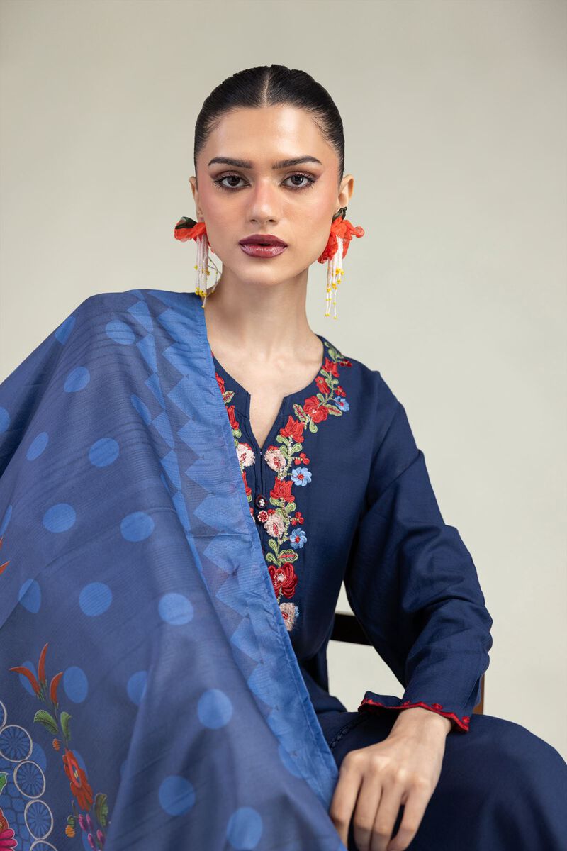 Embroidered | Polyester Silk | Silk Embroidered Dupatta | USD 30.00