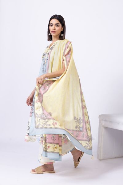 Printed | Slub lawn | Dupatta | USD 20.00