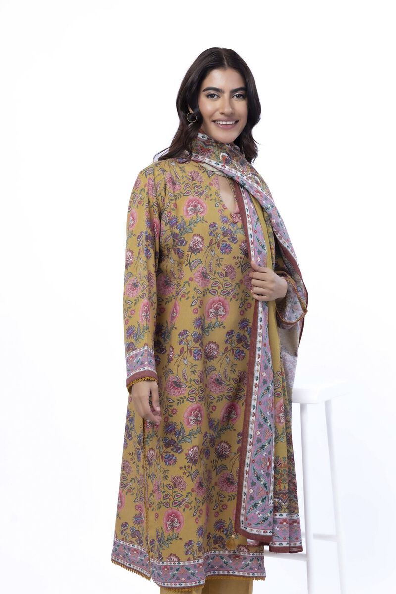 Printed | Karandi | Tailored 3 Piece | USD 50.00