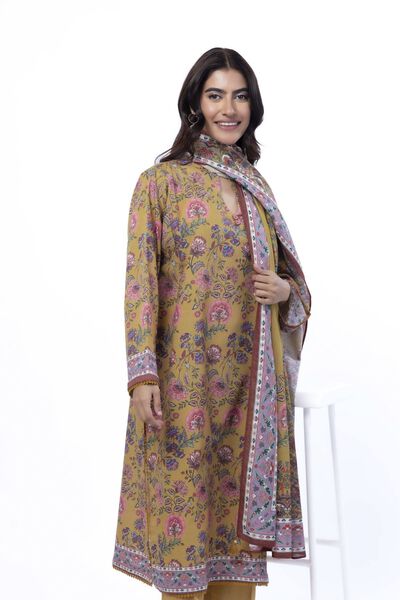 Printed | Karandi | Tailored 3 Piece | USD 50.00