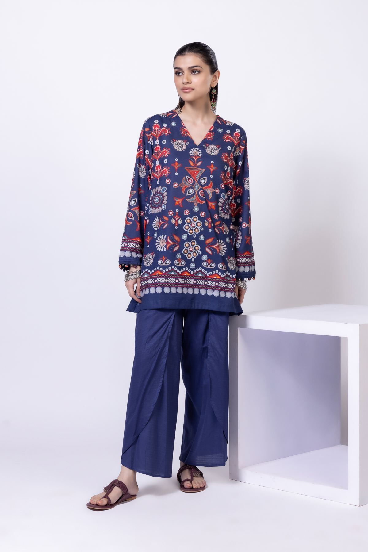Buy Pants | 0.0 N/A | 25-02E22-05BA-VG_MULTI | Khaadi United States
