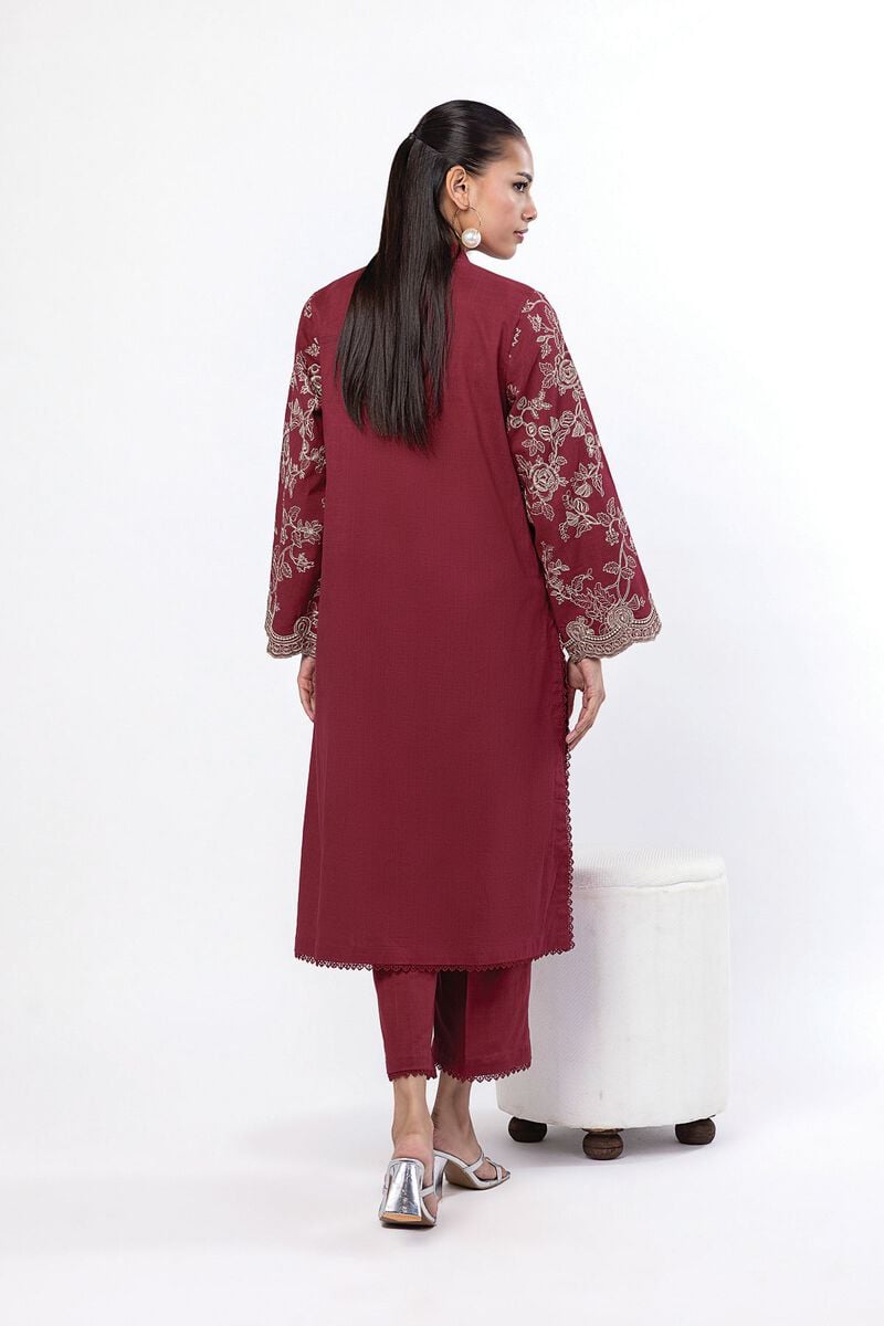 Embroidered | Crosshatch | Tailored 2 Piece | Top and Bottom | USD 45.00