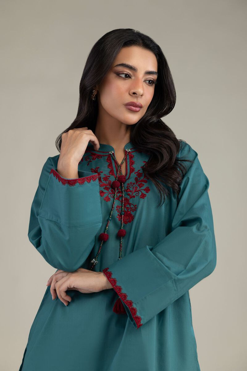 Embroidered | Cambric | Floral Cambric Kurta | USD 35.00