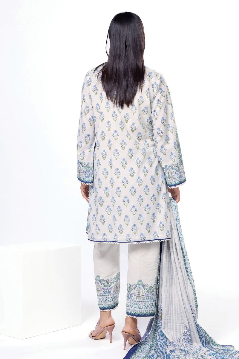 Printed | Slub Lawn | Fabrics 3 Piece | null