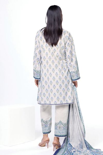 Printed | Slub Lawn | Fabrics 3 Piece | USD 20.00