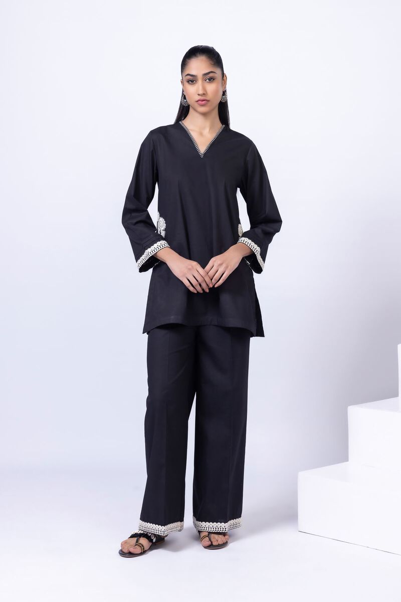 Embroidered | Crosshatch Poplin | Kurta | USD 7.50
