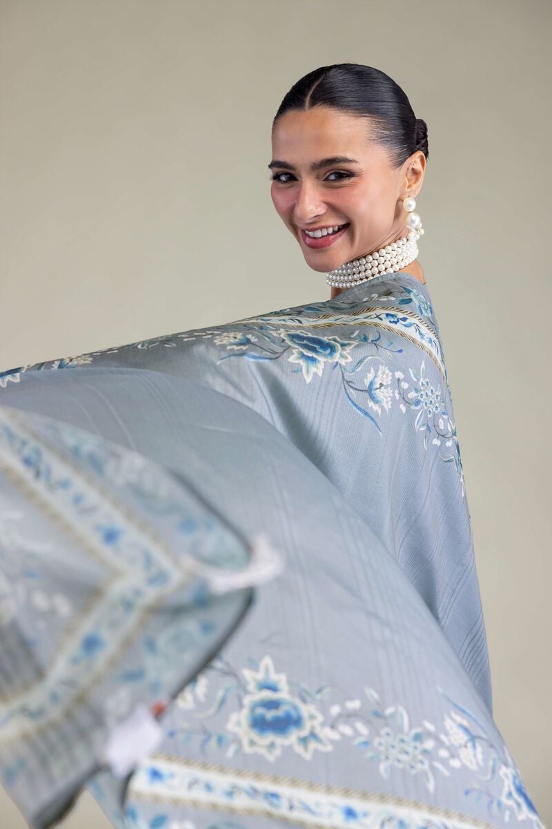 Embroidered | Polyester Silk | Floral Silk Dupatta | USD 30.00