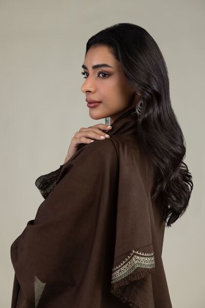 Embroidered | Lawn | Brown Lawn Dupatta | USD 35.00