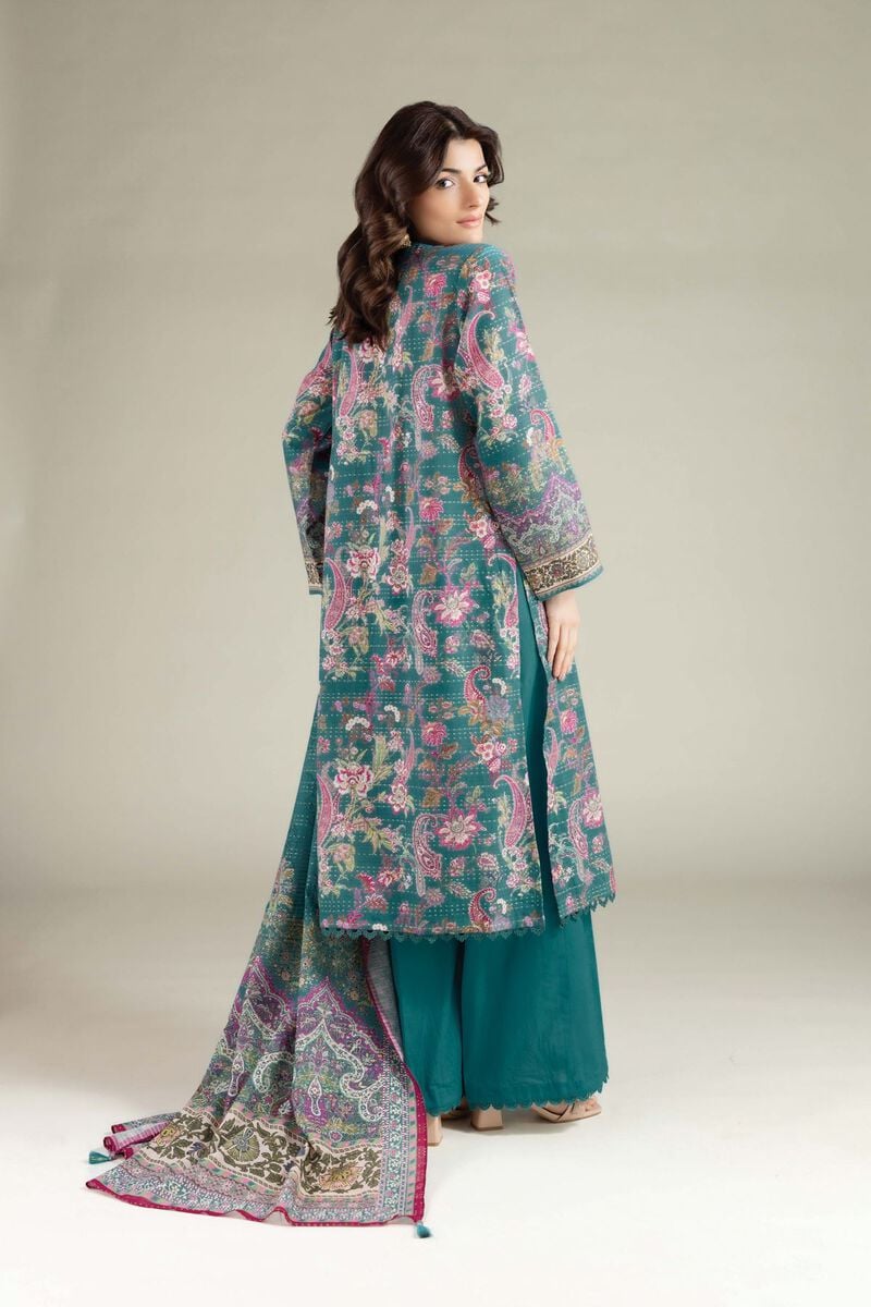 Printed | Mesuri Dobby | Tailored 3 Piece | USD 65.00