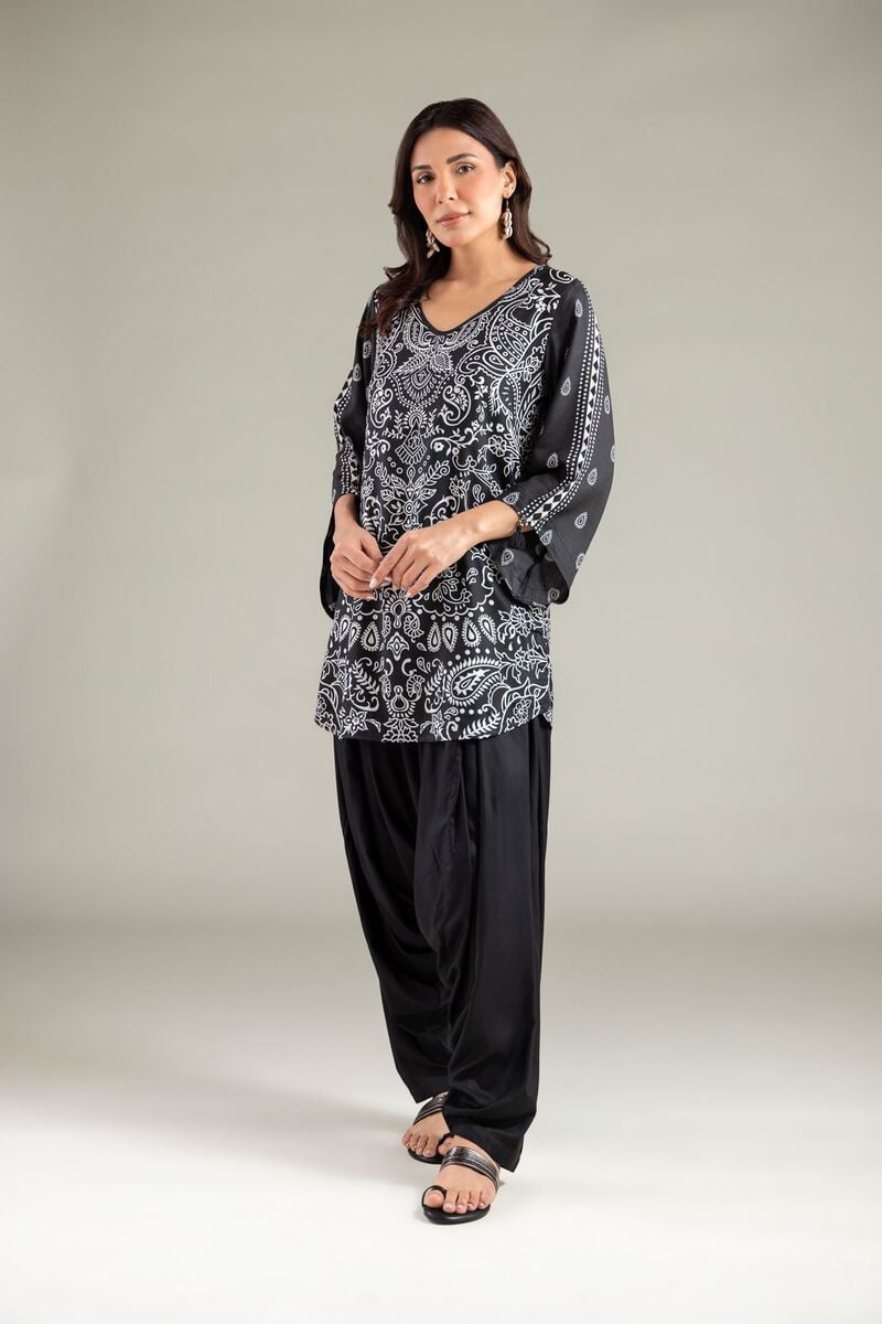 Printed | Viscose | Paisley V-Neck Kurta | USD 35.00