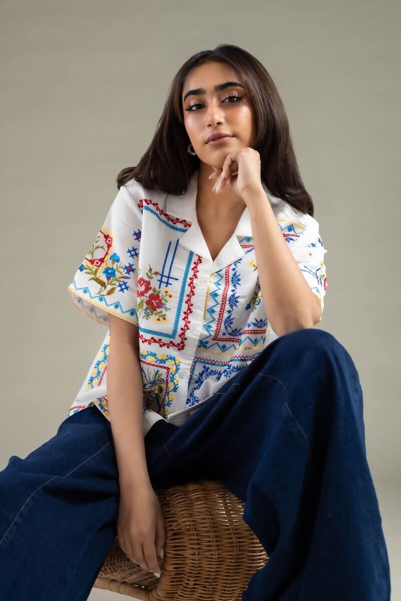 Embroidered | Mesuri | Shirt | USD 17.50