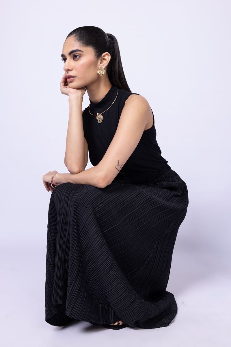 Dyed | Pleated Georgette | Skirt | USD 7.50