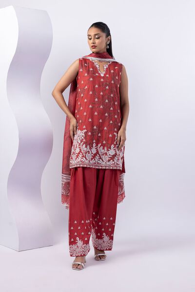 Embroidered | Crosshatch Raw Silk | Kurta | USD 45.00