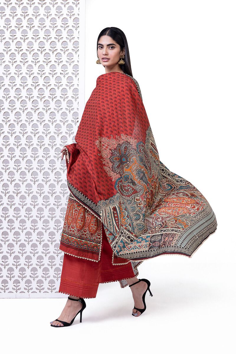 Embroidered | Light khaddar Messuri | Tailored 3 Piece | null