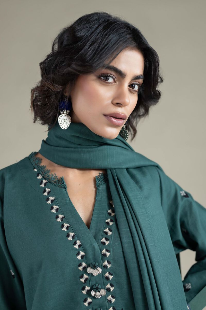 Embroidered | Textured Cotton | Dupatta | USD 20.00