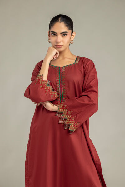 Embroidered | Cambric | Long Cambric Kurta | USD 40.00