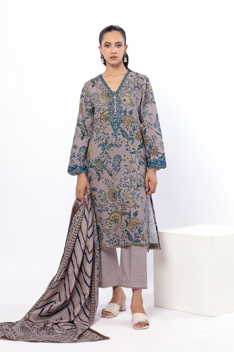 Embroidered | Light Khaddar | Tailored 3 Piece | USD 50.00