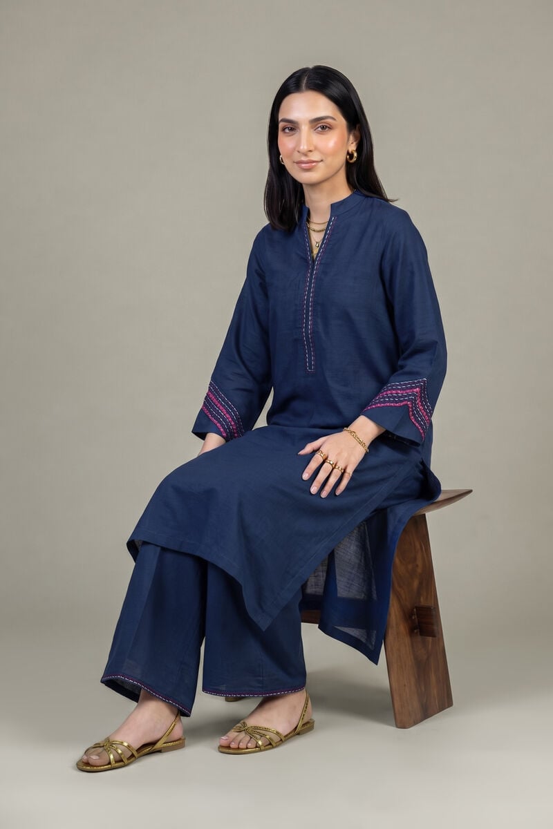 Embroidered | Light Khaddar | Tailored Khaddar Set | null