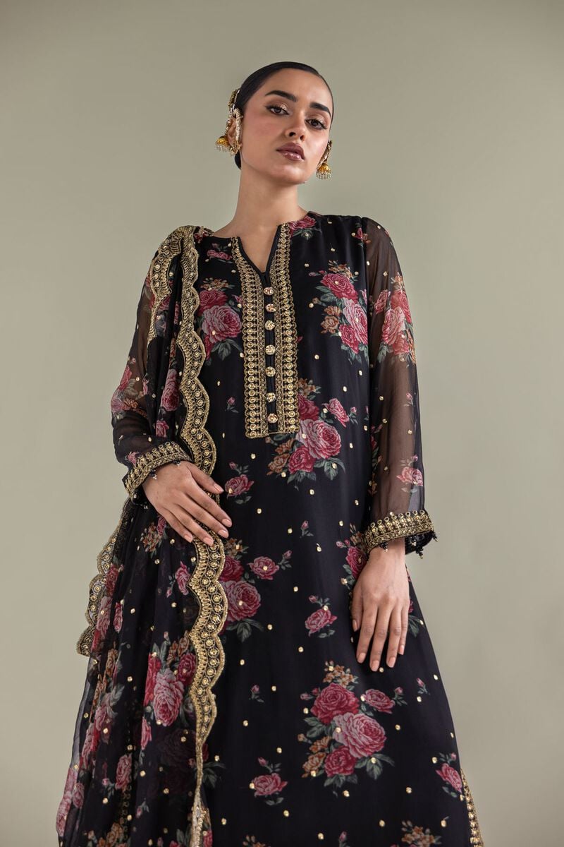 Embroidered | Chiffon | Floral 3-Piece Set | USD 180.00