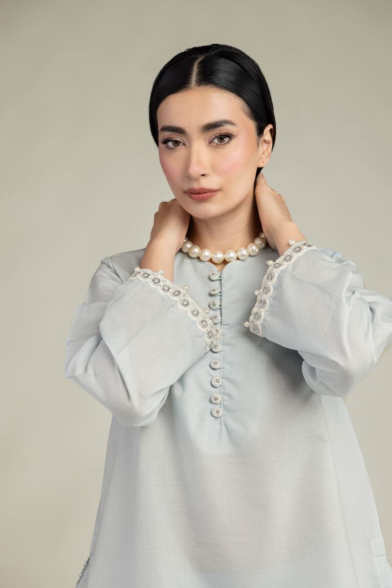 Embroidered | Mesuri | Short Mesuri Kurta | USD 35.00
