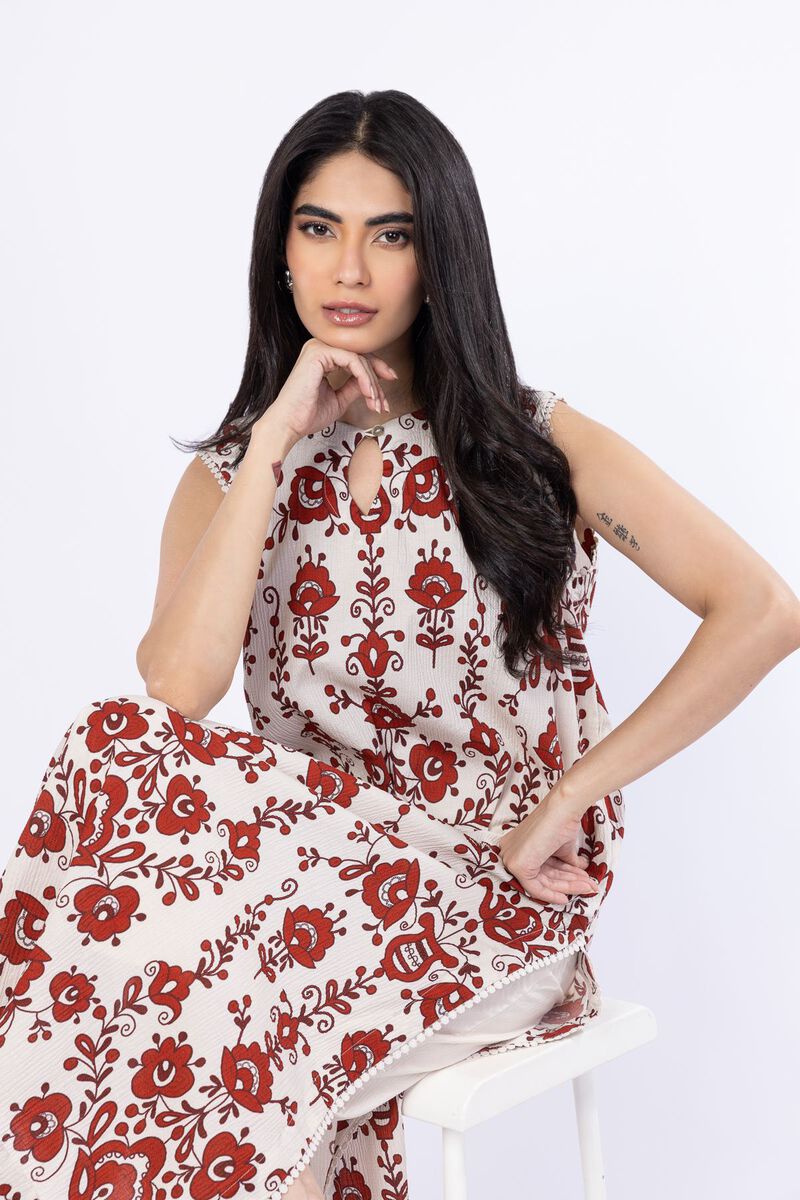 Printed | Ripple Crinkle | 2 Piece Co-ord Set | USD 12.90