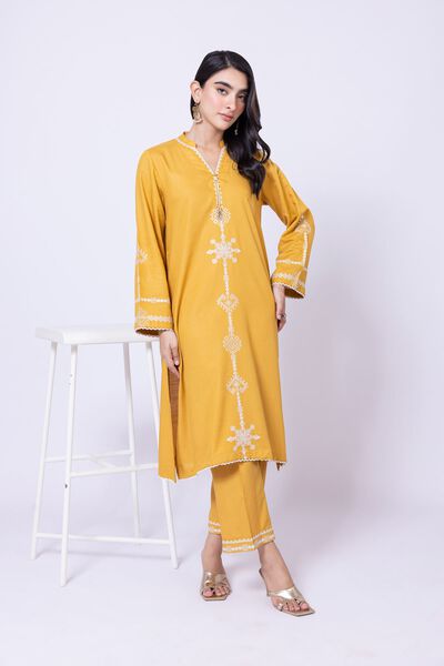 Embroidered | Dull Raw Silk | Kurta | USD 15.00