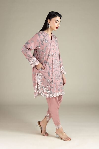 Embroidered | Raw Silk | Pants | USD 23.00