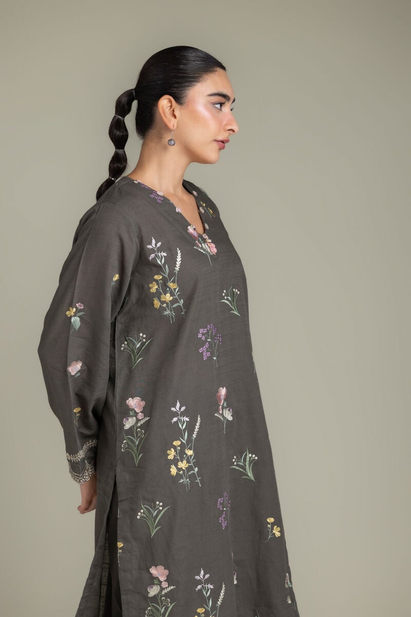 Embroidered | Light Khaddar | Fabrics 2 Piece | Top and Bottom | null