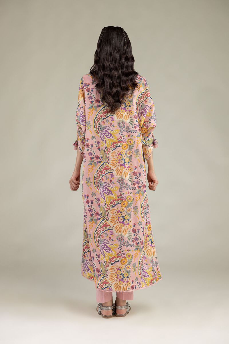 Printed | Cambric | Cambric V-Neck Kurta | USD 35.00