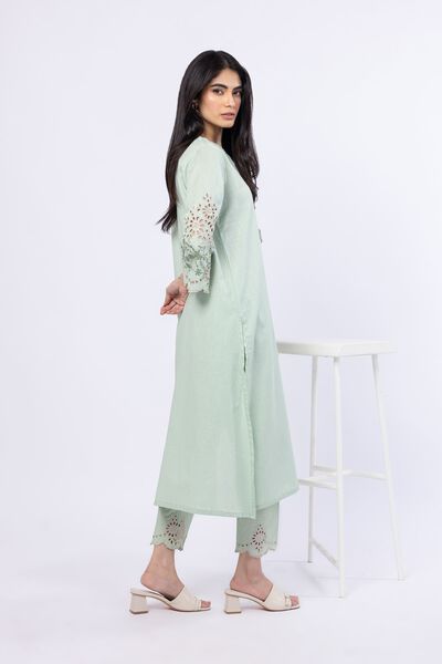 Embroidered | Linen Cotton | Pants | USD 18.00
