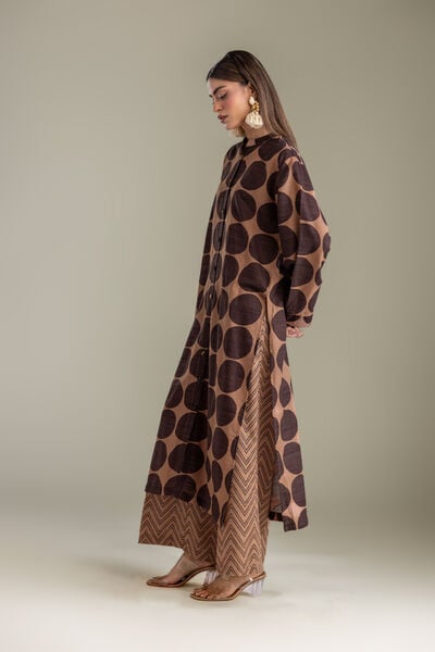 Printed | Light Khaddar | Brown Khaddar Pants | USD 30.00