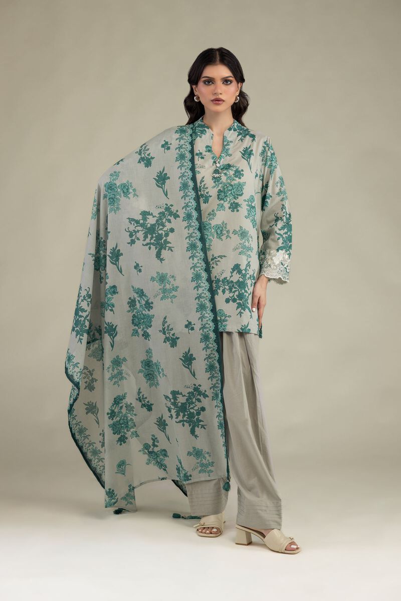 Embroidered | Lawn | Floral Lawn Dupatta | USD 30.00