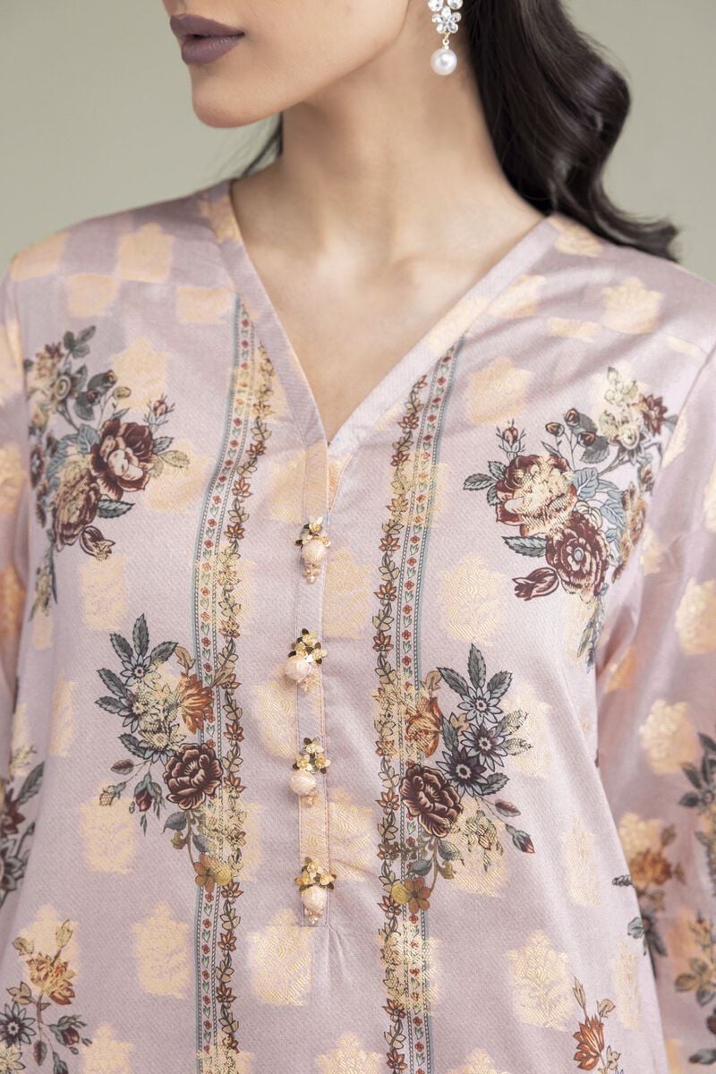 Printed | Jacquard | Floral Tailored 3-Piece | USD 65.00