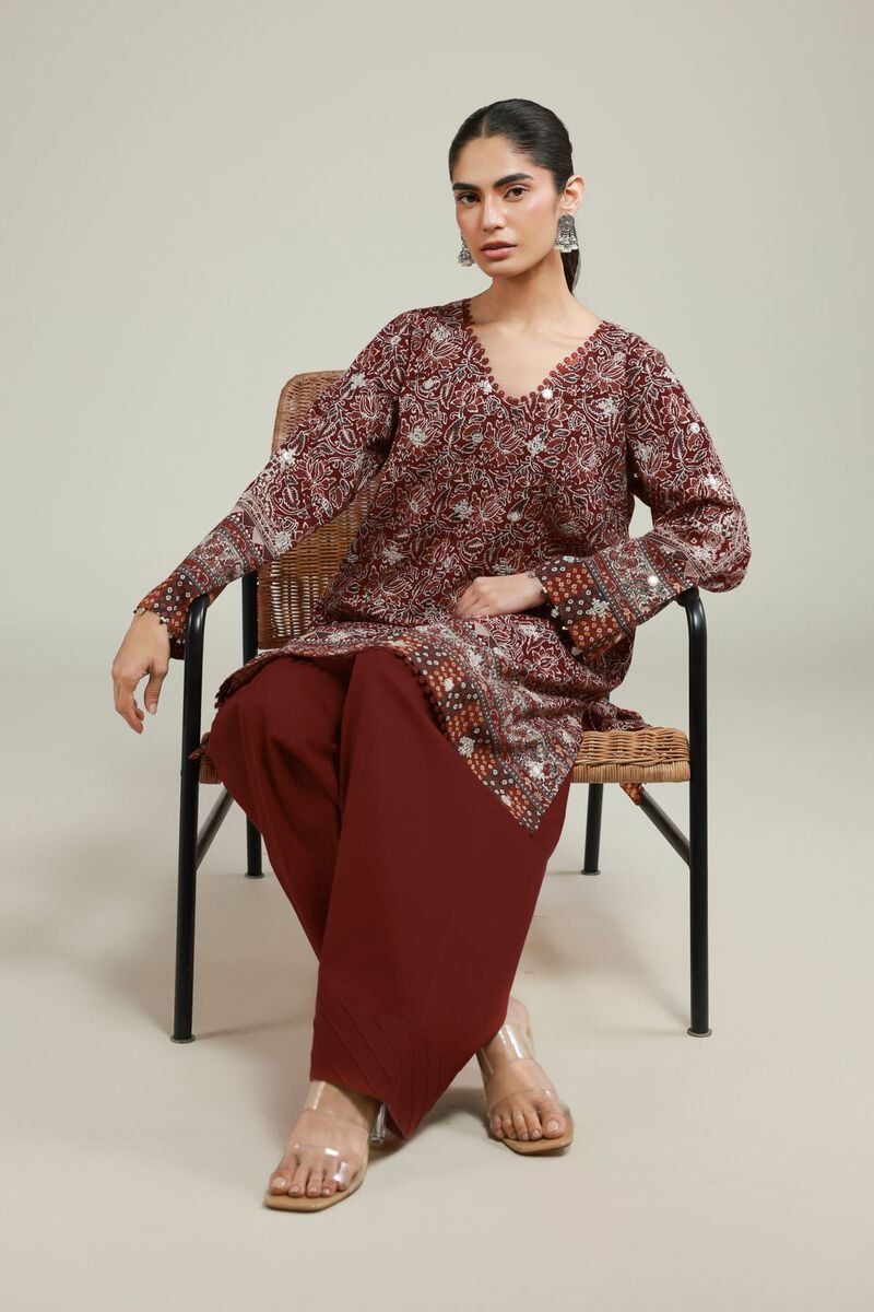 Embroidered | Messuri | Tailored 2 Piece | Top and Bottom | USD 55.00