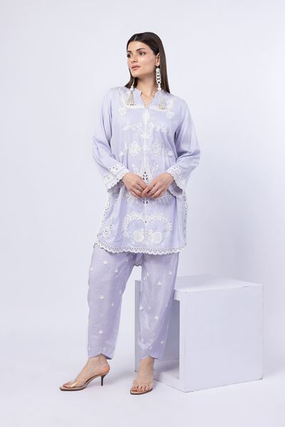 Embroidered | Crosshatch Raw Silk | Kurta | USD 60.00