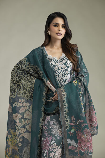 Embroidered | Lawn | Lawn 3-Piece Tailored | USD 80.00