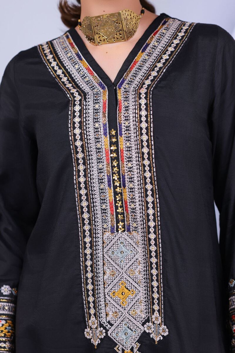 Embroidered | Russian Raw Silk | Kurta | USD 25.00