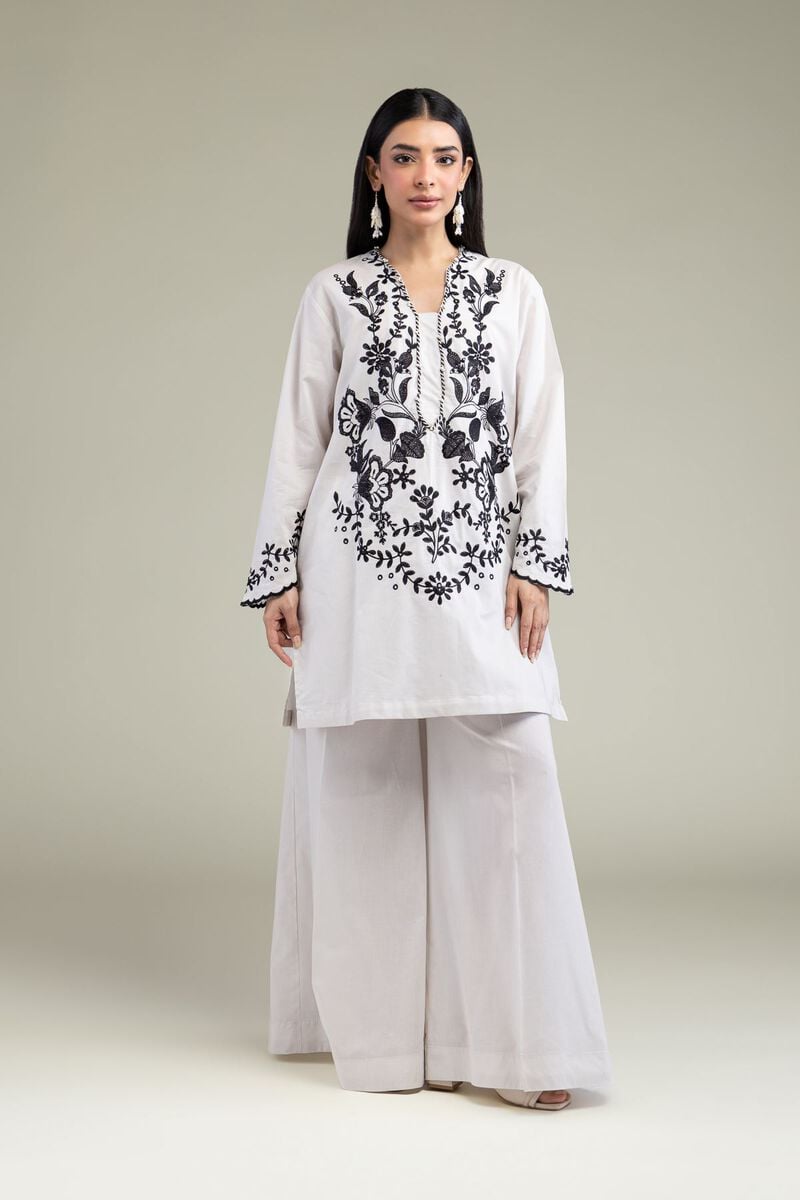 Embroidered | Cambric | Solid Summer Pants | USD 25.00