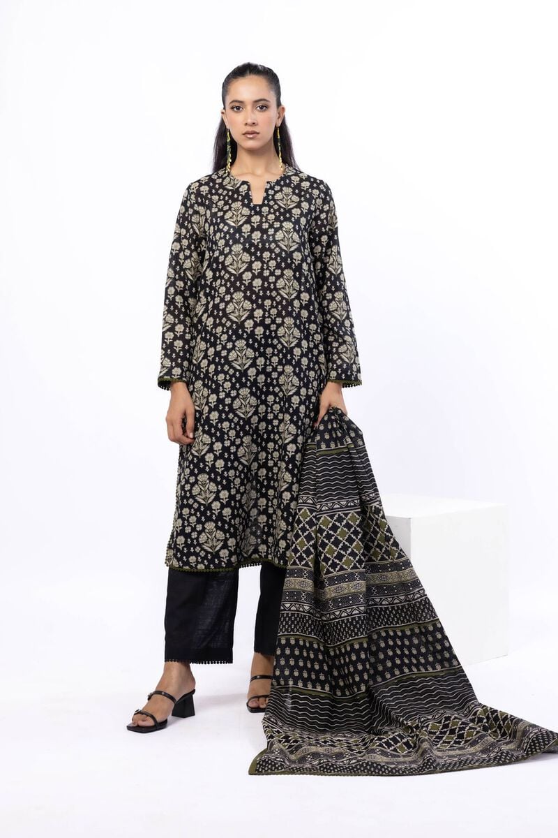 Printed | Light Khaddar | Tailored 3 Piece | USD 45.00