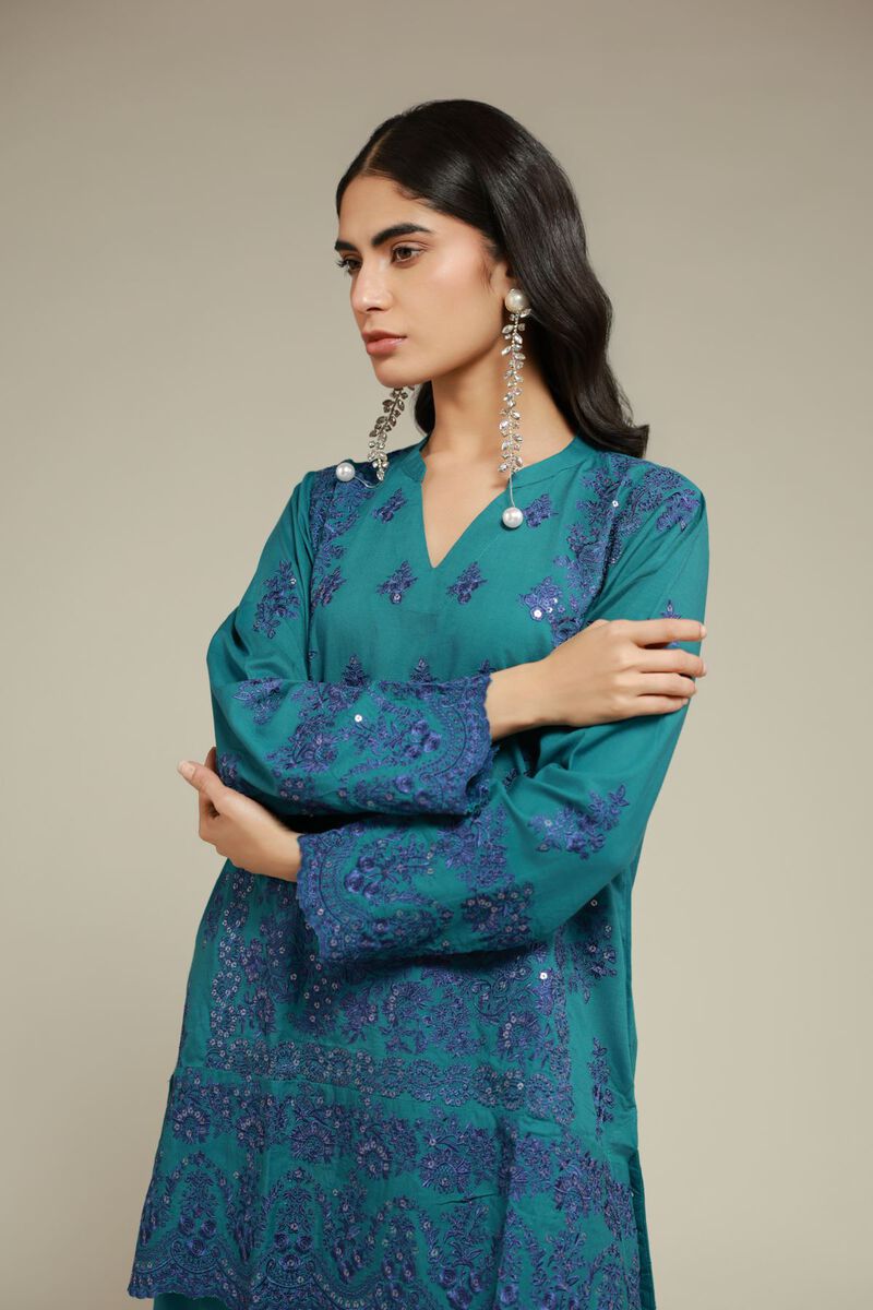 Embroidered | Raw Silk | Kurta | USD 65.00
