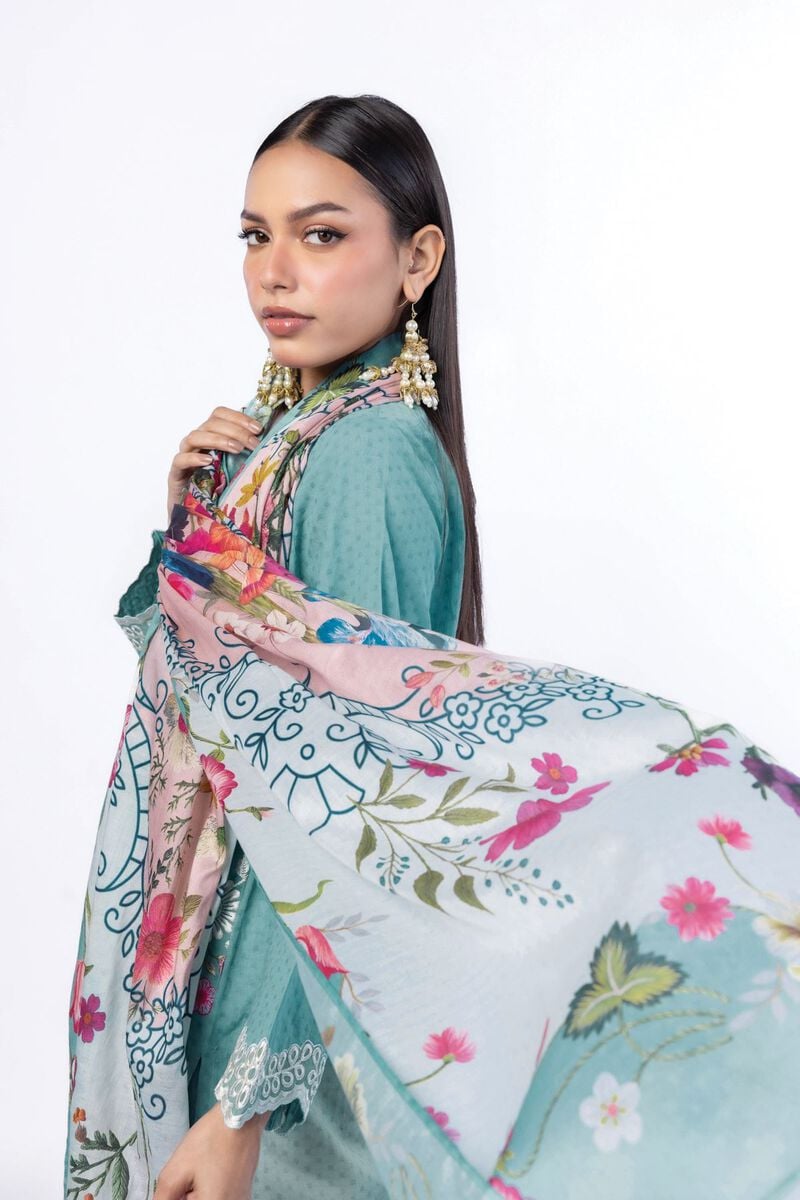 Embroidered | Cotton Dobby | Tailored 3 Piece | USD 75.00