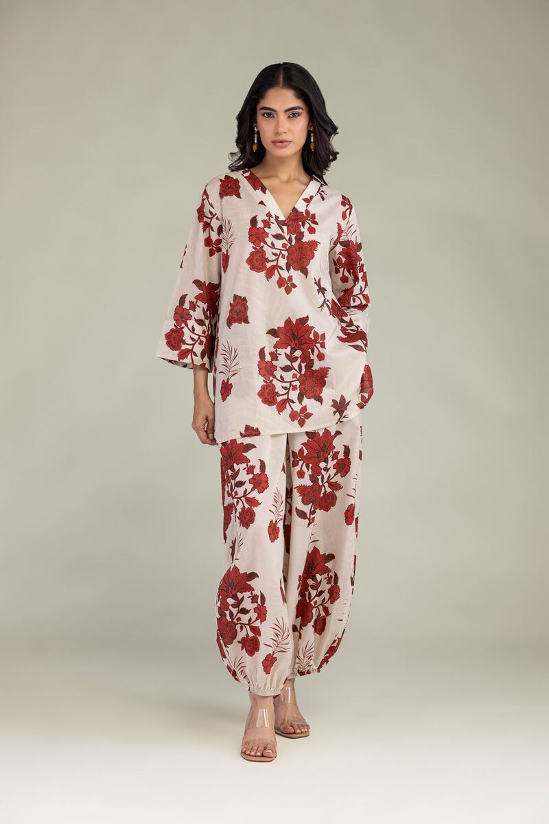 Printed | Cambric | Floral Cambric Trousers | USD 30.00