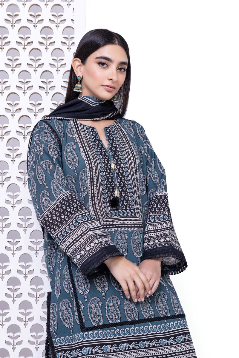 Printed | Light Khaddar | Tailored 3 Piece | null