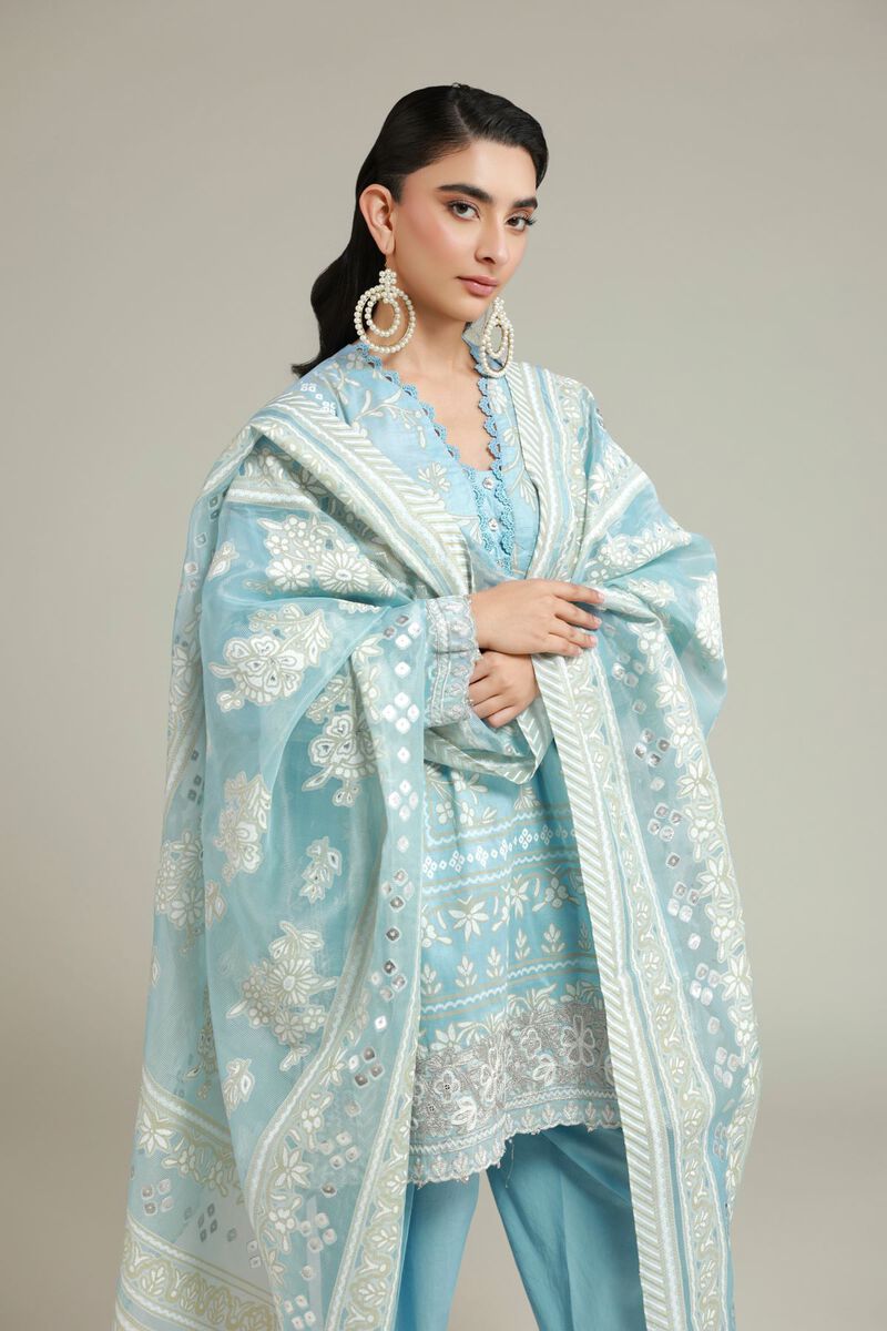 Embroidered | Cambric | Tailored 3-piece Set | USD 85.00