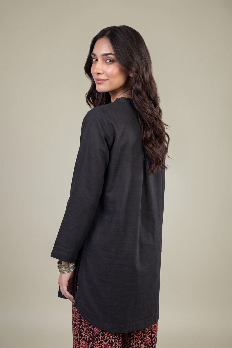 Printed | Light Khaddar | Short Black Kurta | USD 35.00