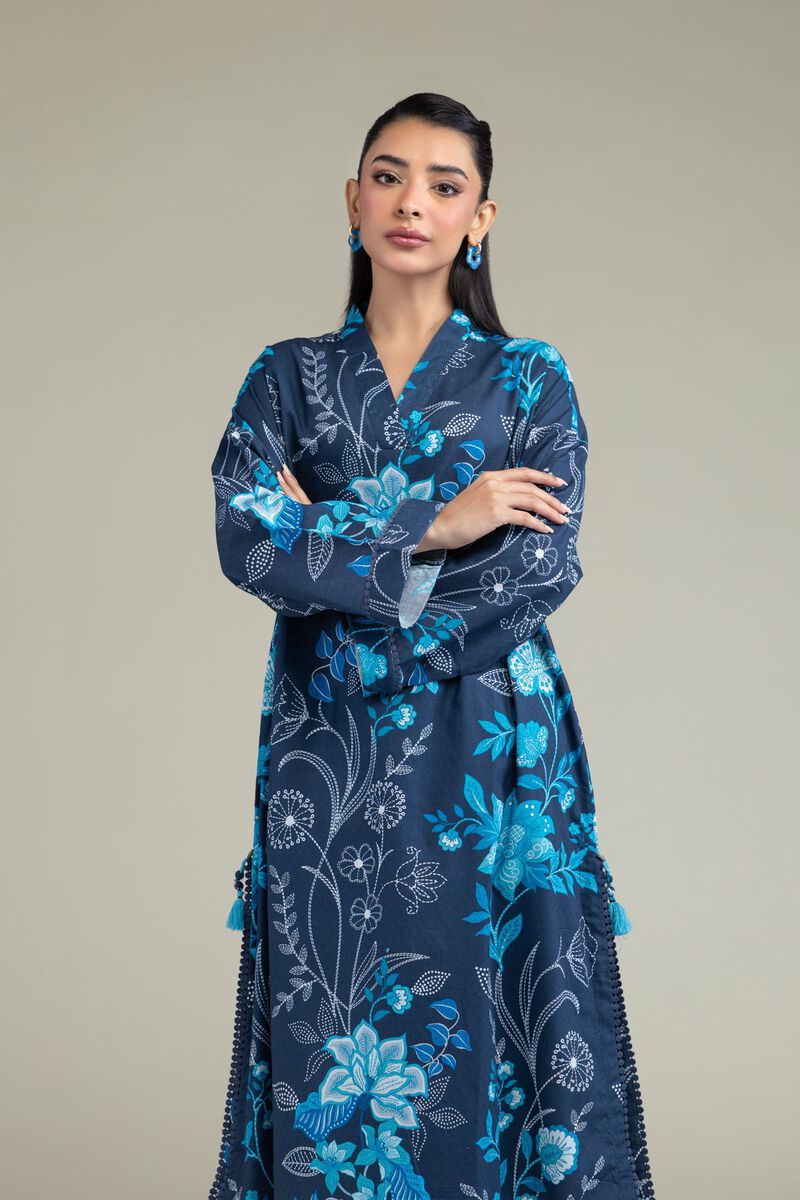 Printed | Cotton Dobby | Floral Longline Kurta | USD 35.00