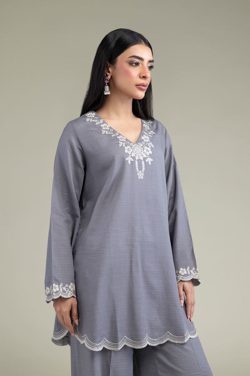 Embroidered | Cotton Dobby | Floral Cotton Kurta | USD 35.00