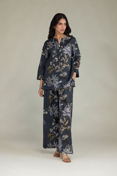 Printed | Cambric | Floral Cambric Trousers | USD 30.00
