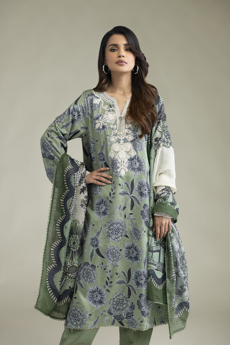 Embroidered | Lawn | Lawn 3-Piece Tailored | USD 80.00